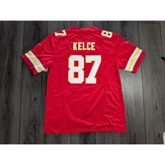 NFL Other - Travis Kelce #87 Kansas City Chiefs New V Neck Red Football Jersey Men's